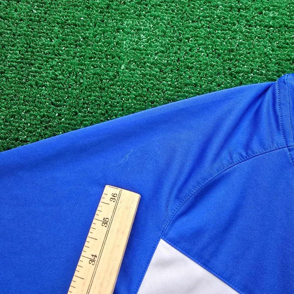 Vintage Nike Total 90 Performance Soccer Jersey Mens Large Blue Short Sleevel